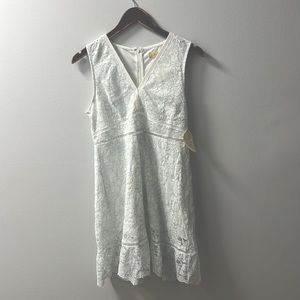 NWT Altar’d State Blue And White Lace Sleeveless Dress, Large